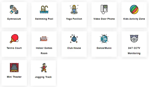 Godrej Castillo Amenities