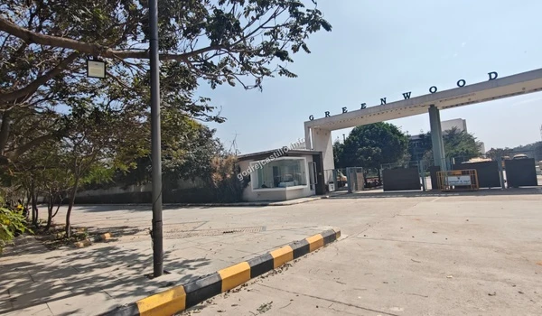 Approaching the Greenwood High school entrance, a prominent neighboring institution that adds immense lifestyle value to the Godrej Castillo neighborhood